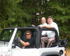 Henrico County Sheriff Mike Wade (right) in Glen Allen Day Parade.