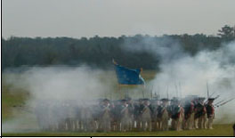 Presentation of 18th century military tactics by the Commander-in-Chief's Guard commemorating the 225 anniversary of the victory at Yorktown on October 19th.