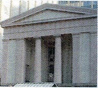 Columns of Greek Revival house, 1820-1860.