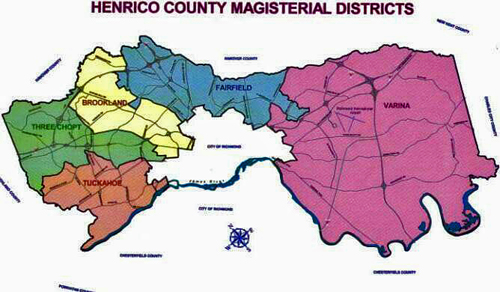 Henrico County districts.