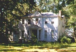 Davis House pictured on a spring day; this home was a Henrico County, Virginia structure that no longer exists.