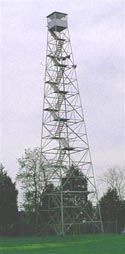 Goochland County fire tower, similar to one in Short Pump, Henrico County, Virginia that no longer exists.