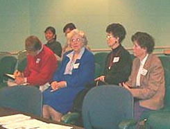 HCHS members listening to speakers at December 2004 meeting.
