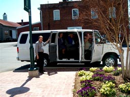 HCHS Delegation with shuttle van used to drive the group to Piedmont Historical Society Conference.
