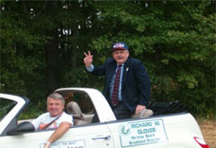 Supervisor of the Brookland District, Richard Glover, in Glen Allen Day Parade.