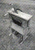 Corn sheller used by farmers with larger-sized farms.