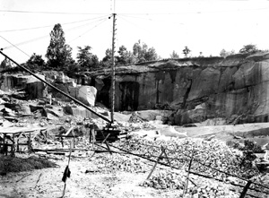 Smith granite quarry on south bank of James River, two miles above Richmond.