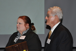HCHS members, Vicki and John Stevens, who received HPAC Awards of Merit.