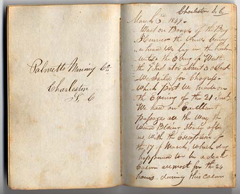 A passenger kept a journal that document his journey on the brig Henrico.