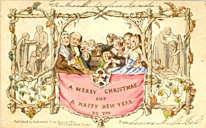The first Christmas card.