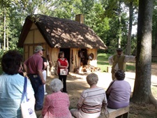 HCHS members enjoying September tour of Henricus Historical Park.
