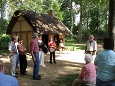 HCHS members enjoying September tour of Henricus Historical Park.