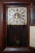 Ogee clock interior.