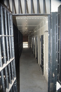 Jail cell block.
