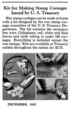 War corsage kit advertisement.