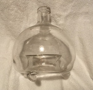 Eighteenth or early nineteenth century handblown glass fly trap.