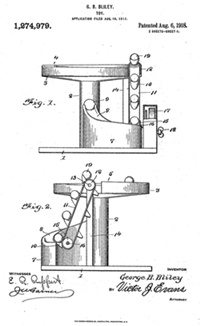 Diagram in George Bliley's toy patent.