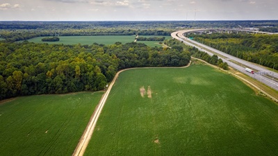 Wilton Farm as seen from the air.