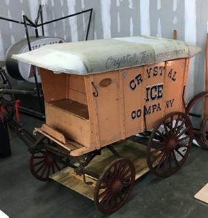 Late 1800s ice wagon.