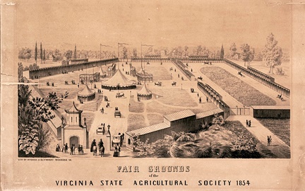 Fair Grounds in Monroe Park, 1854.