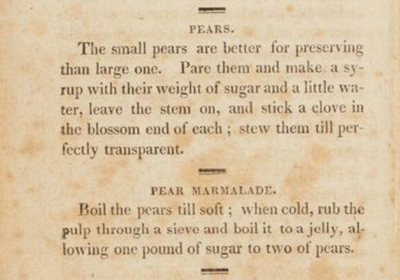 Pear Marmalade recipe.