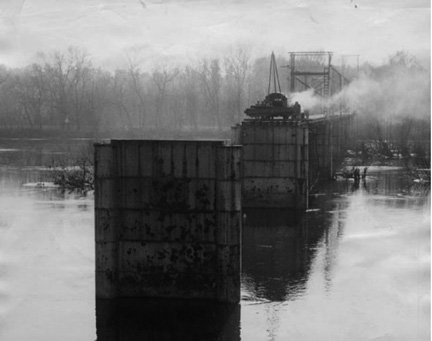 Westham Bridge demolition, 1950.