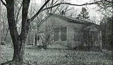 Vintage photo of Deep Run School, before renovations, in Three Chopt District, Henrico County, Virginia.