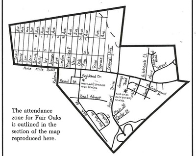 Fair Oaks attendance zone.