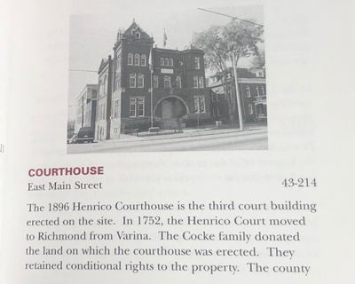 Additional Information About Henrico's Old Courthouse.