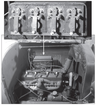 Four Coil Boxes and Engine Compartment.