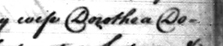 Signature - Dorothea Donald.