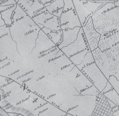 Smith's Map of Henrico, 1864.