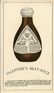Valentine meat juice ad.