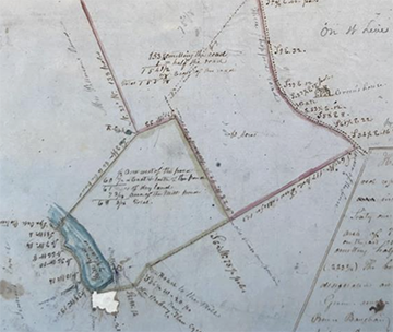 1853 plat Paradise and Westham Farms.