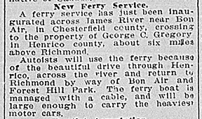 Proposed new ferry, 1910.
