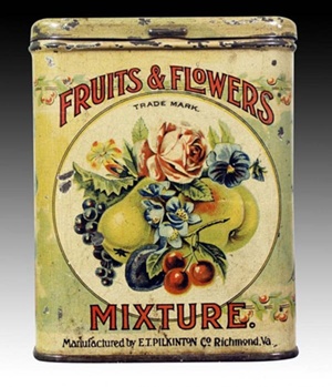 Fruits and Flowers Tin.