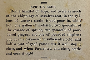 Mary Randolph Spruce Beer.