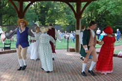 Colonial dancing. Colonial dancing.